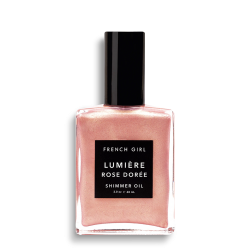 Lumière Rose Dorée - Huile sèche scintillante