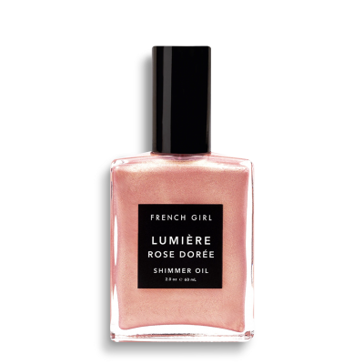 Lumière Rose Dorée - Huile sèche scintillante