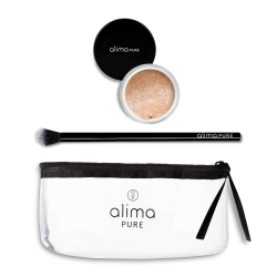 Trousse Alima : Pinceau Highlighter + Highlighter Rosegold