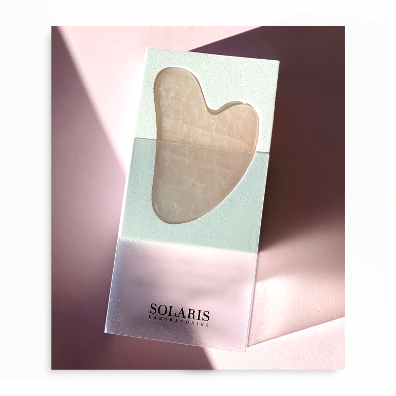 Gua Sha Brazilian Rose Quartz Facial Massage Tool