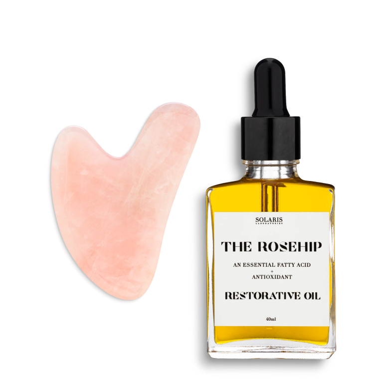 Gua Sha + Rosehip oil