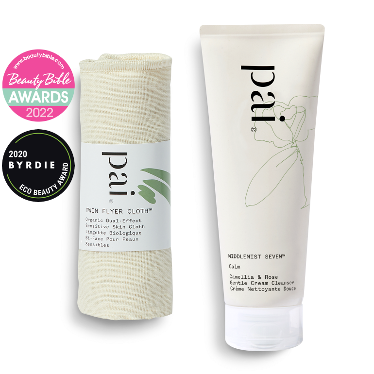 Middlemist Seven - Gentle Cream Cleanser and Cloth for Sensitive Skin