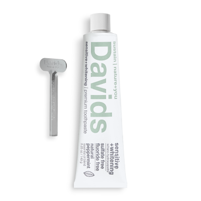 Davids sensitive+whitening nano-hydroxyapatite premium toothpaste / peppermint