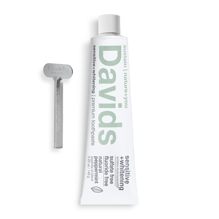 Davids sensitive+whitening nano-hydroxyapatite premium toothpaste / peppermint