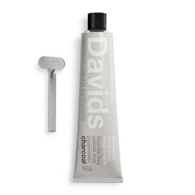Davids Premium Toothpaste - Charcoal+Peppermint
