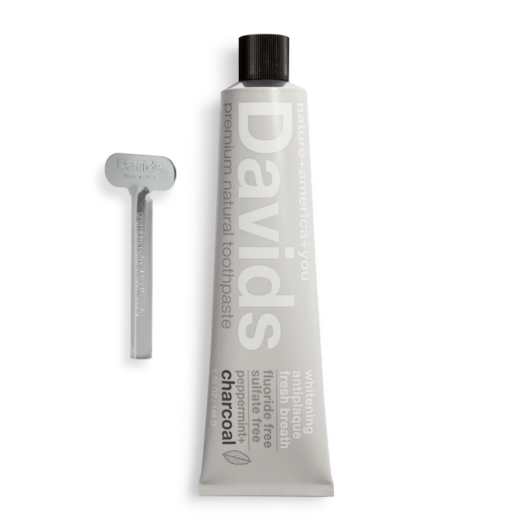 Davids Premium Toothpaste - Charcoal+Peppermint