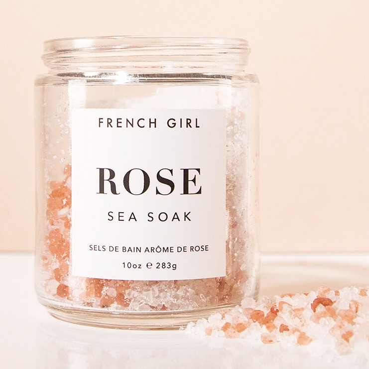  Rose Sea Soak - Sels de Rose pour le Bain - FRENCH GIRL ORGANICS